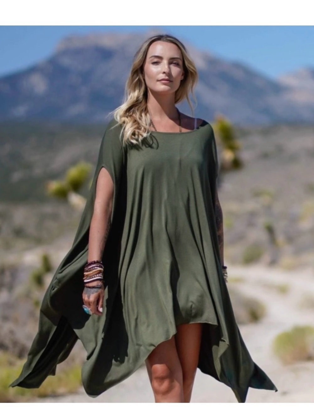 Three Bird Nest Olive Wren Tunic